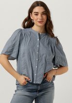 Ruby Tuesday Safir Blouse With Half Sleeves And Smock On Shoulder Dames - Jurken - Lichtblauw - Maat 36