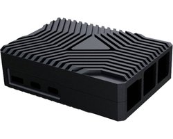 Boîtier Joy-it RB-AlucaseP5-09 SBC Convient aux séries : Raspberry Pi Incl. refroidisseur passif Zwart