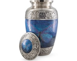 XXL As Urn - 3.5 Liter - Crematie Urn - Uniek - Voor Huisdieren of Menselijk As - Crematie As - Mini Urn - Decoratie Urn - Perfect Butterfly