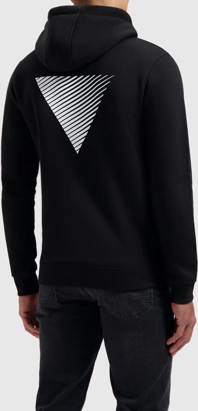 PURE PATH Pure Logo Sweat à capuche Pulls & Pulls & Gilets Homme - Pull - Sweat à capuche - Cardigan - Zwart - Taille M