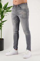Skinny Jeans Artsy Spalsh Gray