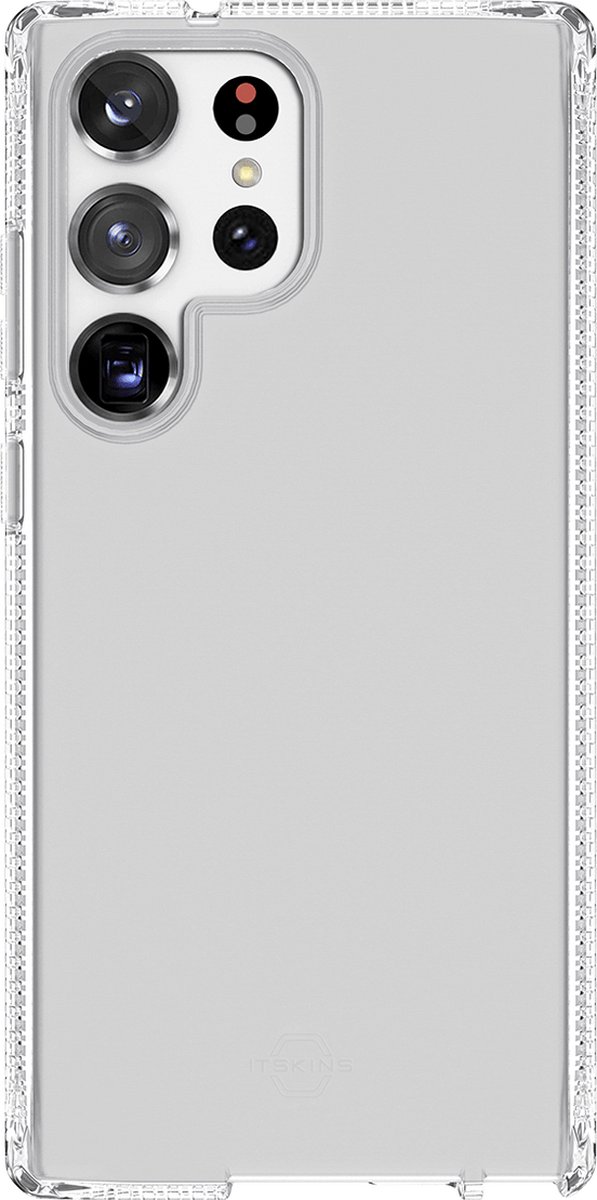 ITSkins SpectrumClear-R Doorzichtig Telefoonhoesje geschikt voor Samsung Galaxy S23 Ultra Hoesje Flexibel TPU Backcover Shockproof - Transparant
