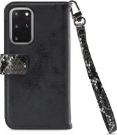 Mobilize Gelly Zipper Telefoonhoesje geschikt voor Samsung Galaxy S20 Plus Hoesje Uitneembare 2in1 Clutch - Zwart