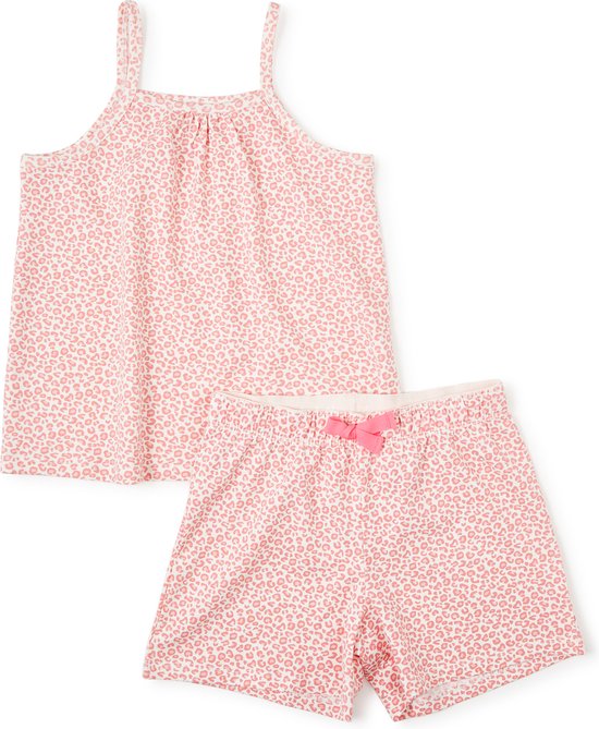 Little Label - pyjama court fille léopard rose 12A/146-152 - 12A/146-152