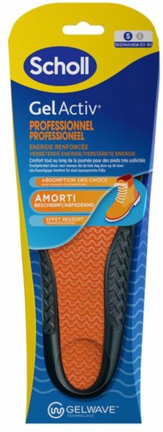 Scholl GelActiv Inlegzolen Work & Boot Small Maat 35.5-40.5 1 paar