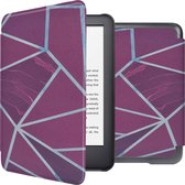 iMoshion Ereader Cover / Hoesje Geschikt voor Amazon Kindle (2022) 11th gen - iMoshion Design Sleepcover Bookcase zonder stand - / Bordeaux Graphic