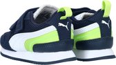 Puma R78 V Fermetures velcro Sneaker - Garçons - Wit/ Bleu - Taille 21
