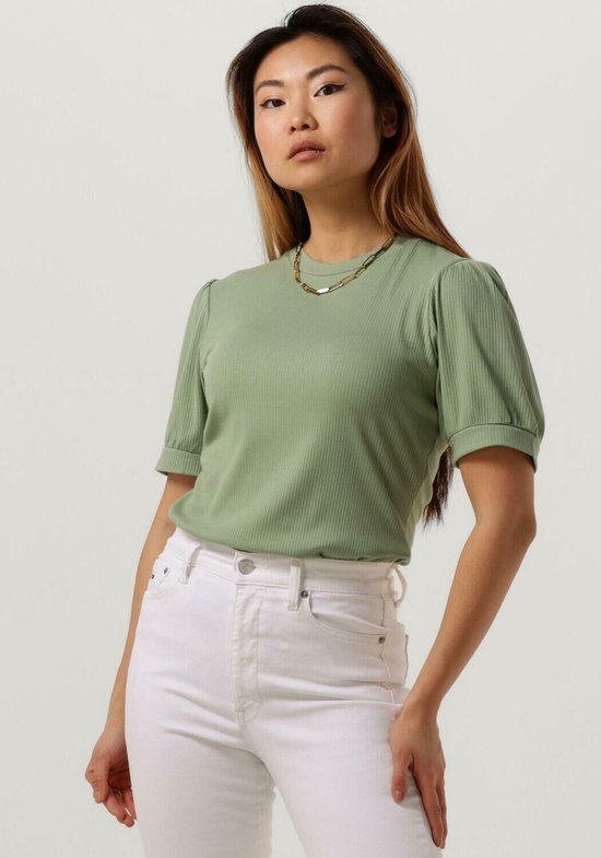 Minus Johanna Tee Tops & T-shirts Dames - Shirt - Groen - Maat XXL