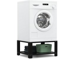 Bodo® - Wasmachine Verhoger - Kast - Ombouw met Plank - Zwart - 63x54x31cm