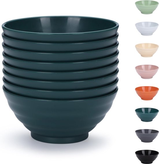 Lot De 15 Bols En Plastique Réutilisables 700 Ml - Micro-ondes, Lave-vaisselle, Sans BPA