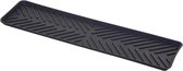 5Five Tapis égouttoir/tapis de séchage cuisine étroit - caoutchouc antidérapant - gris - 10 x 40 cm - pliable