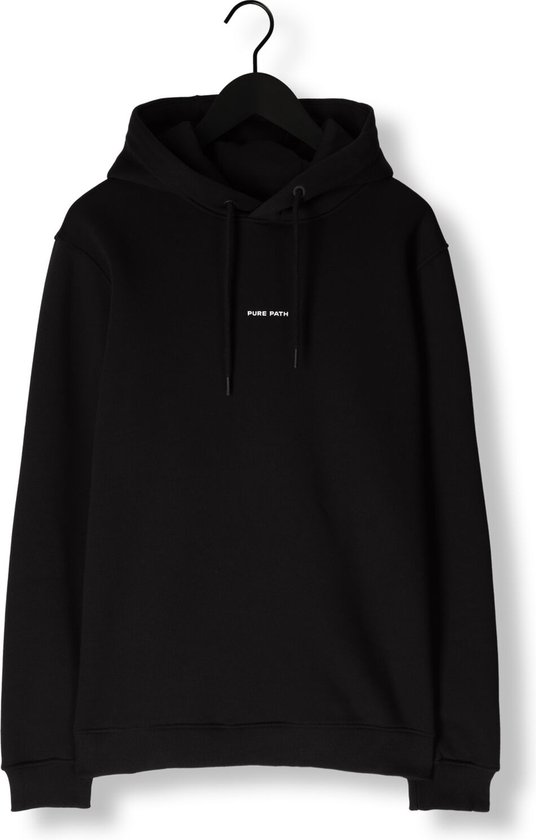 PURE PATH Pure Logo Sweat à capuche Pulls & Pulls & Gilets Homme - Pull - Sweat à capuche - Cardigan - Zwart - Taille M