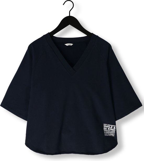 Penn & Ink Sweater Print Truien & vesten Dames - Sweater - Hoodie - Vest- Donkerblauw - Maat M
