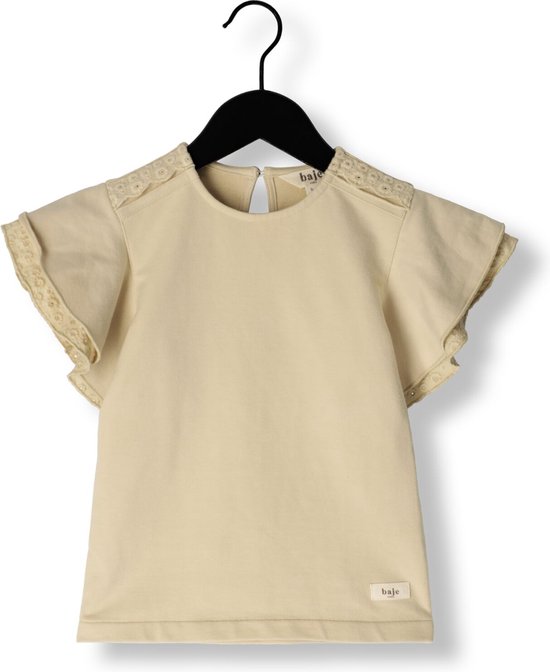 Baje Studio Como Tops & T-shirts Meisjes - Shirt - Zand - Maat 98/104