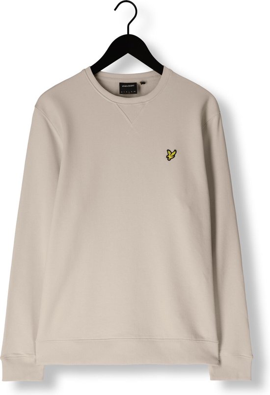 Lyle & Scott Crew Neck Sweatshirt Truien & Vesten Heren - Sweater - Hoodie - Vest- Beige - Maat XL