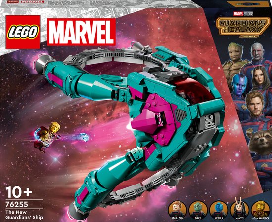 LEGO Marvel Het schip van de nieuwe Guardians of the Galaxy Constructie Speelgoed Set - 76255
