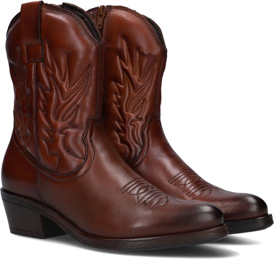 Omoda 16707 Cowboylaarzen - Western Laarzen - Dames - Cognac - Maat 38