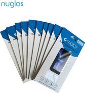 NuGlas 10 Screenprotectors Voor iPhone 13 / 13 Pro / 14 - Tempered Glass 2.5D - Voordeel Pak