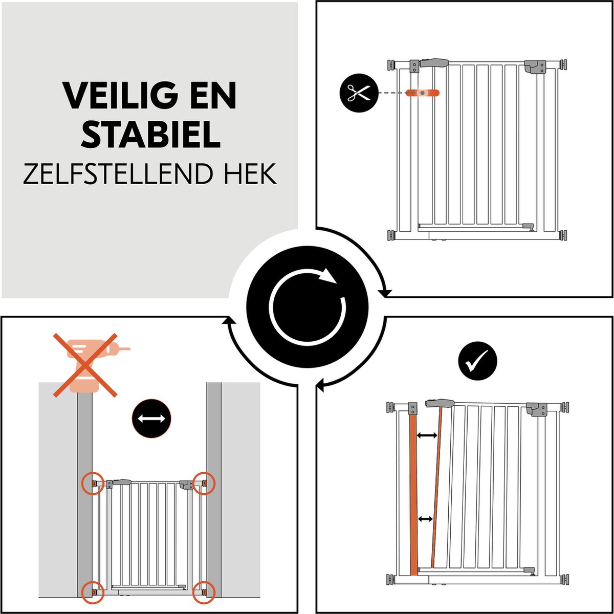 HAUCK Türschutzgitter Autoclose'n Stop (75 - 80 cm) | Kaufen auf