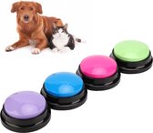 Praatknop hond - Dogbuttons - Honden training - Honden speelgoed - Opneembare knop - 4 stuks - Laat uw huisdier spreken!