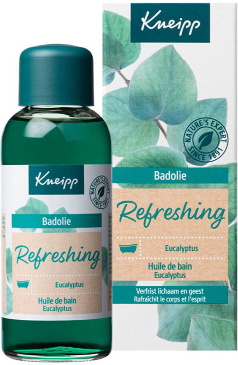 Kneipp Refreshing - Badolie - Mint Eucalyptus - Verfrissend - Vegan - 1 st - 100 ml - Kneipp