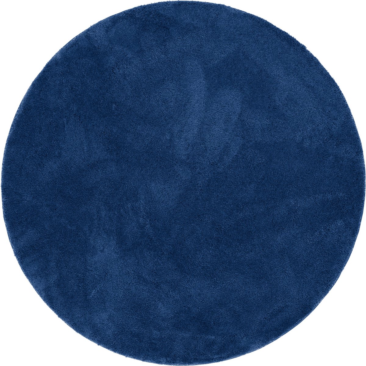 Pergamon Luxe Superzacht hoogpolig langpolig tapijt Zijdezacht Rond Blauw