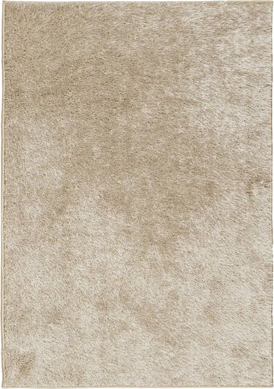 vidaXL-Vloerkleed-ISTAN-hoogpolig-glanzend-140x200-cm-beige