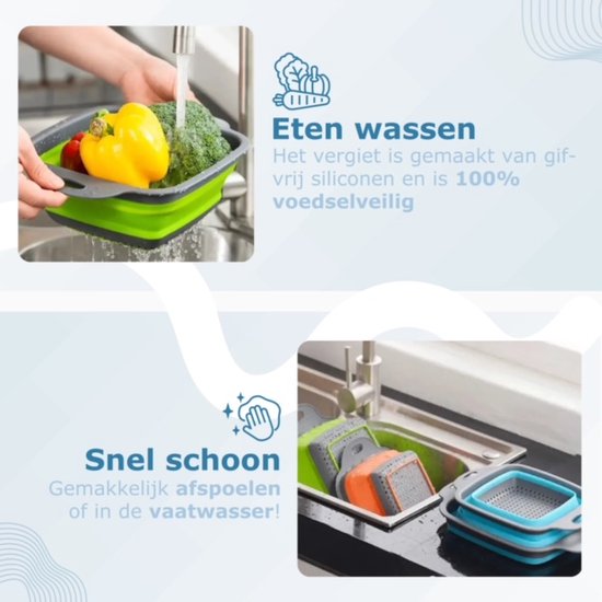 Vergiet - Rood - Opvouwbaar - Set van 2 stuks - Groot en klein | bol