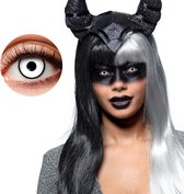 Boland - Paar weeklenzen White demon - Volwassenen - Halloween en Horror - Halloween contactlenzen - Horror