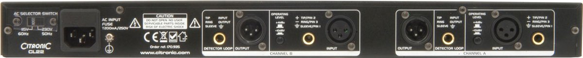 Citronic CL 22 19 Stereocompressor, limiter, GATE