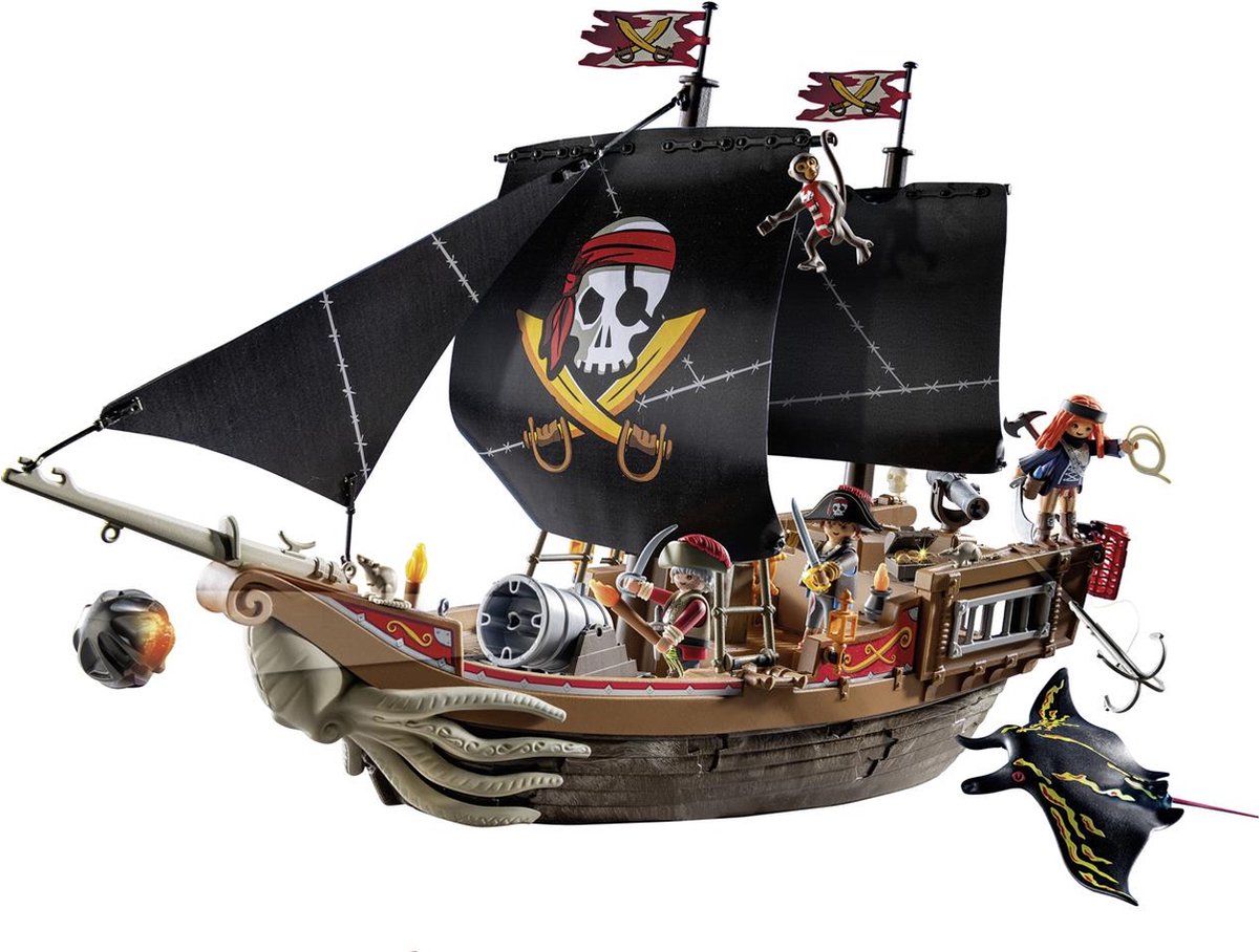 PLAYMOBIL Pirates Groot piratenschip - 71530 — afbeelding 2
