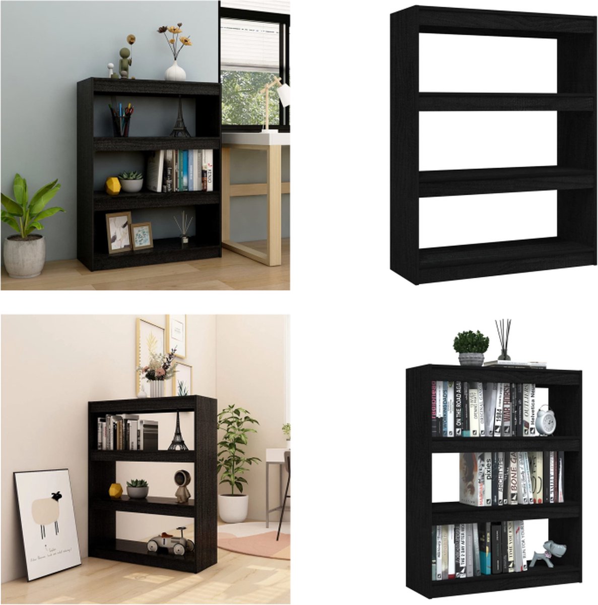 Boekenkast / kamerscherm 100x30x72 cm sonoma