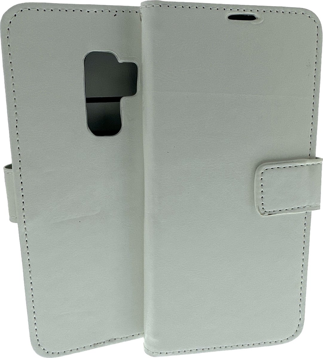 Portemonnee Book Case Hoesje Geschikt voor: Samsung Galaxy S9 Plus - Wit