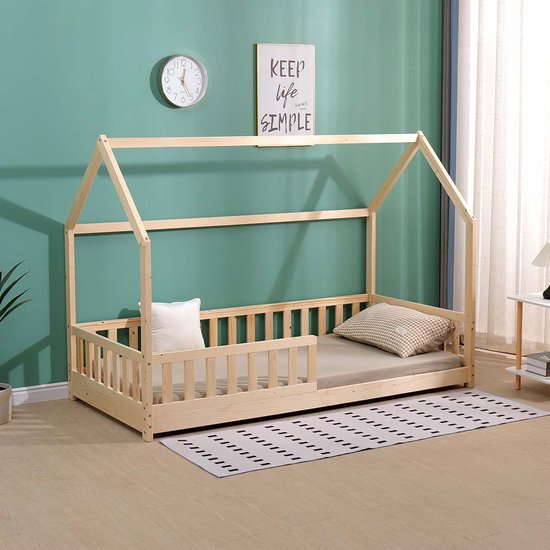 Milton & Oldbrook Lit Maison 90x200 cm Melissia Wood