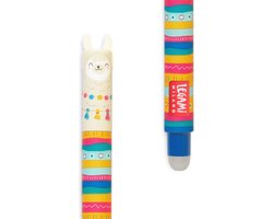 foto van Legami Uitwisbare Pen - Lama - Inktkleur Blauw - Navulbaar - Back to School