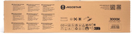 Aigostar - LED Paneel 120x30cm - 28W 4760lm p/w - 3000K 830