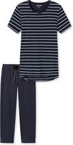 Schiesser pyjama lange broek Dames - Donker blauw - Maat 50