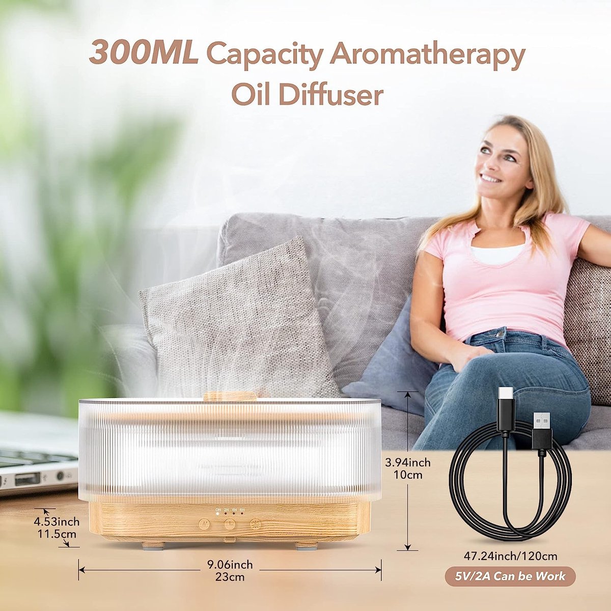 Goedkoopste Aroma Diffuser - Relax accessories – Aroma diffuser - Aromadiffuser, 300 Millilitres