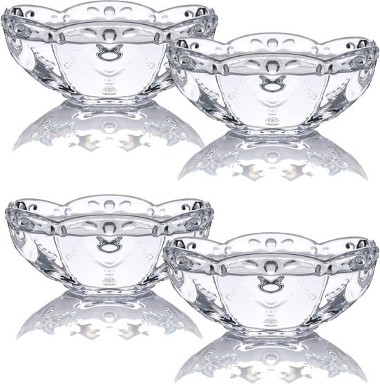 NUTRIUPS 3 Stück Glasschalen im Set 750ML Glasschüssel Salatschüssel 14