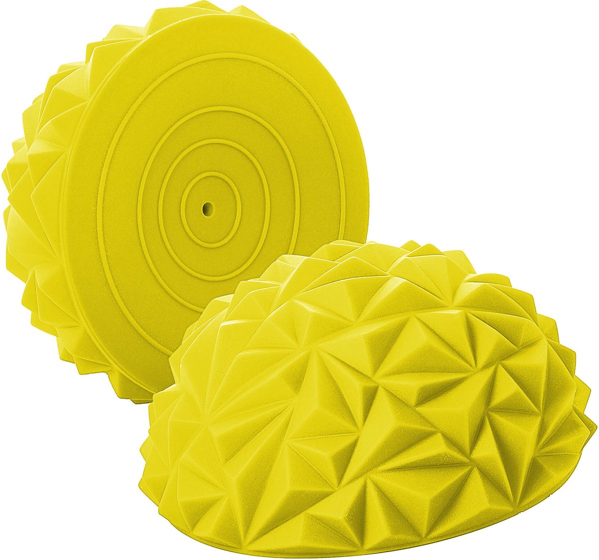 Springos Massage Bal | Triggerpoint Bal | Massage | Massage Accessoires | Geel | 16 cm