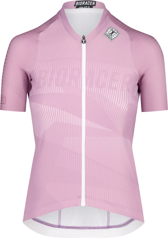 BIORACER Maillot cyclisme Femme manches courtes - New! Collection été 2024 - Modèle Icon - Rose - Taille XL - Vêtements de cyclisme pour Femme