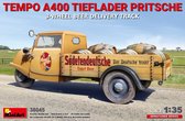 1:35 MiniArt 38045 Tempo A400 Tieflader Pritsche 3-Wheel Beer Delivery Truck Plastic Modelbouwpakket