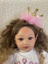 Haarband-haarkroon-haarband kant-kroon goud-haarband kant roze-prinsessen kroon-fotoshoot-babykroon-cakesmash