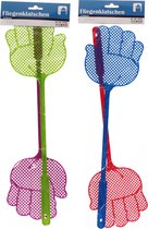 Humbert vliegenmeppers in de vorm van een hand - 2x - kleurenmix - 44 cm lang