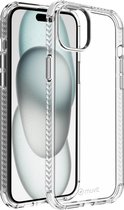 Muvit, Case Geschikt voor Apple iPhone 15 Plus Verstevigd en schokbestendig 3M, Transparant