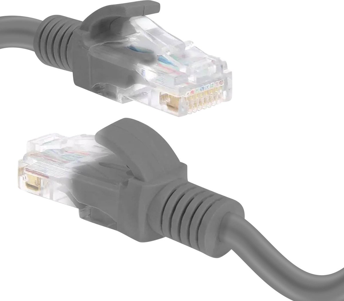 LinQ RJ45 Ethernet-kabel Categorie 6 Snelle verbinding Betrouwbaar 5m grijs