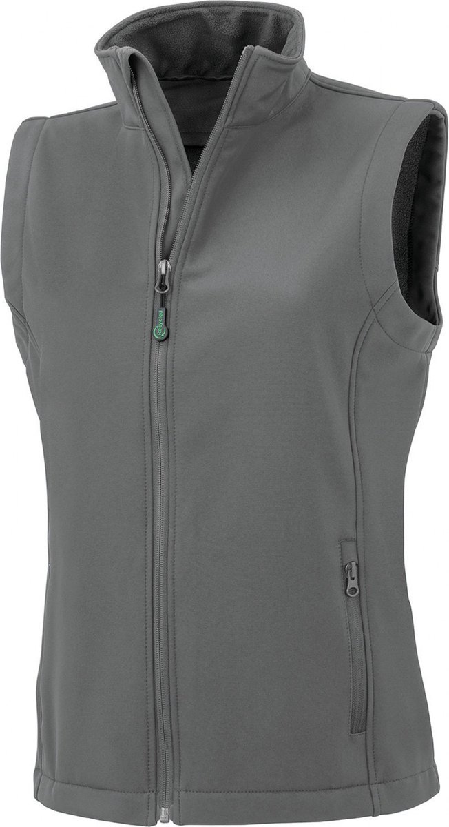 Result Women´s Recycled 2-Layer Printable Softshell Bodywarmer RT902F - Workguard Grey - L