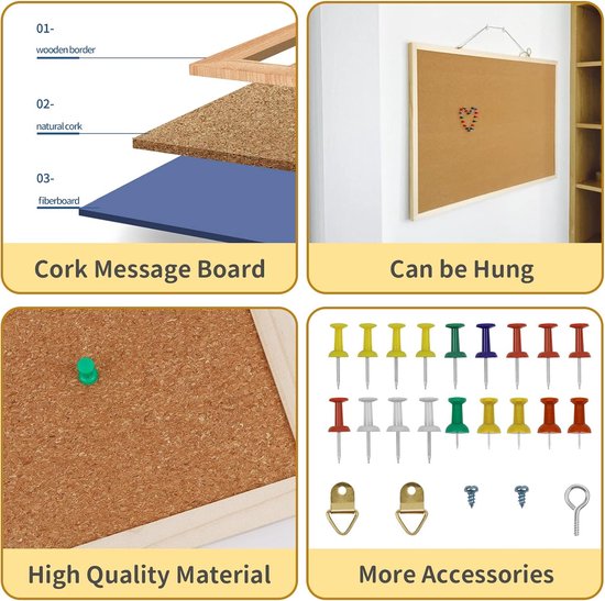 Design Kurk Prikbord Country kopen? | Naturel Kurk Look Design Kurk Prikbord Country kopen? | Naturel Kurk Look