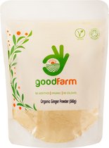 goodFarm Biologisch Gemberpoeder 500g - Premiumkwaliteit, Gecertificeerd Biologisch | Superieur aroma en smaak | Geweldige aanvulling op voedselbereidingen (gebak, thee, stoofschotels)