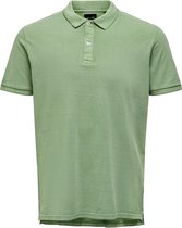 ONLY & SONS ONSTRAVIS SLIM WASHED SS POLO NOOS Heren Poloshirt - Maat XL